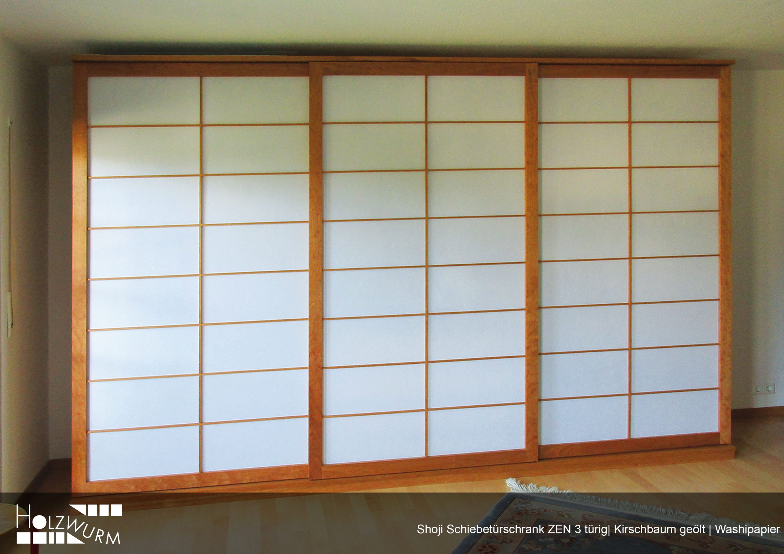 shoji_schiebetuerschrank_zen_kirschbaum3 Schiebetürschrank min Shojitüren Kirschbaum geölt Washipapier